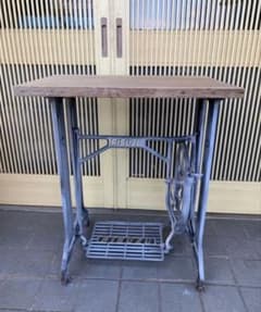 Sachico様専用 厚い天板アンティーク ミシン脚テーブルRISUZU 鉄脚