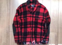 キムタク着 ラルフローレン バッファローチェック カーディガン XL