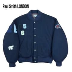 Paul Smith LONDON ウール スタジャン ジャケット ネイビー M - メルカリ