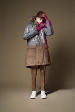 undercover転写プリントウール切替モッズコートウィリアムブレイク 2