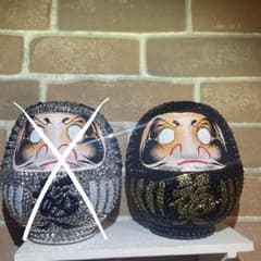 ブラック 達磨 だるま ダルマ キラキラ デコ - メルカリ