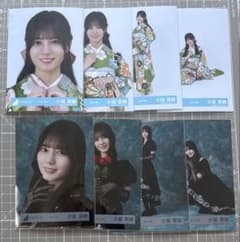 小坂菜緒 日向坂46 生写真 4種コンプ✖️2 2026振袖 黒ドレス衣装