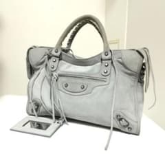 バレンシアガ シティ バッグ ジャイアント スウェード ベロア トート