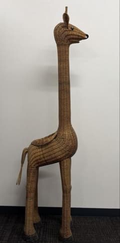 キリン ラタン 鉢置き 籐家具 オブジェ - メルカリ