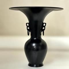 池坊専永/専好立華瓶/花瓶/花器/金属製/銅製/在銘/約4.7kg/華道具