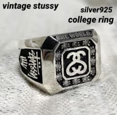 ⭐︎幻級 old stussy 25周年 シルバー925 カレッジリング サンプル