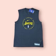 ナイキレイカーズNBA25シーズン選手支給品プラクティスノースリーブM