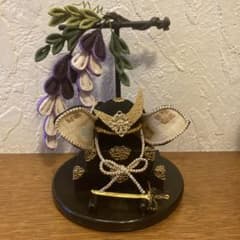 つまみ細工＊ちりめん細工＊端午の節句＊兜＊藤の花⑦ - メルカリ