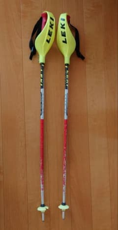 ☆LEKI ☆アルペンスキー用ストック☆95cmパンチカード付き - メルカリ