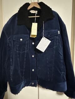 う*ら様 MARNI ネイビー コーデュロイジャケット サイズ46 マルニ