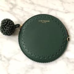 未使用】J&M Davidson レザーサークルパース ポーチ ポンポン - メルカリ