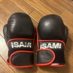 完売品】本革イサミパウンドグローブ黒ブレイキングダウン仕様カラー