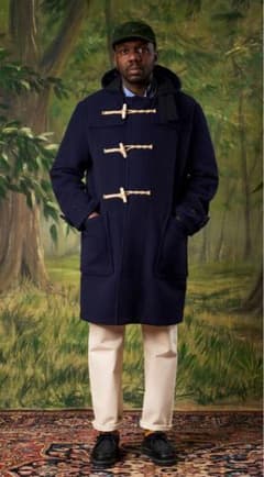 90's gloverall ダッフルコート ヘリンボーン moorbrook - メルカリ