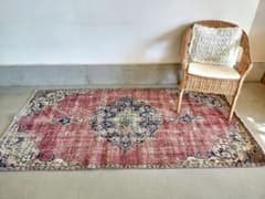 くすみピンクパープル ネイビーのメダリオンラグ No.741 - メルカリ