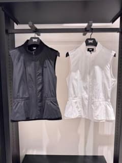 ラスト1点＆最終値下・PXG ゴルフペップラムベスト⚫︎白異素材MIX