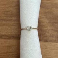 ま*な様 ete K10 ダイヤモンド ホースシュー リング 9号 証明書 - メルカリ