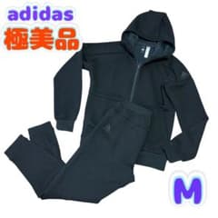 極美品】アディダス PLSニットジャージセットアップ メンズM 黒 - メルカリ