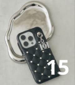 Darich キルティングビジューDDチャームiPhoneケース - メルカリ