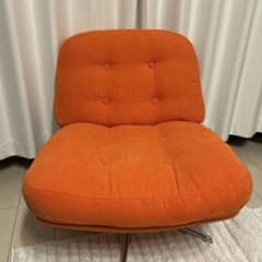 美品】ディヴリンゲ IKEA イケア 1人掛けソファ 回転チェア オレンジ