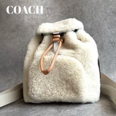 梨花様】COACH ペース バックパック リュック ボア 人気モデル - メルカリ