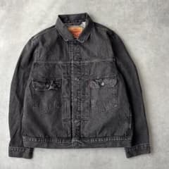 ま*を様 16194 Levi's ブラックデニム Gジャン フェード - メルカリ