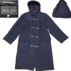 ムーアブルック生地】英国製 オースチンリード 紺 ダッフルコート XL