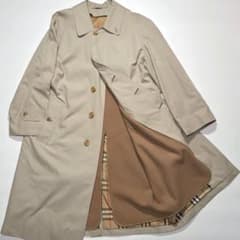 英国製 Burberrys' バルマカーンコート ウール/キャメルヘア ライナー