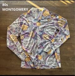 80s 70s vintage MONTGOMERY WARD ポリシャツ 花柄 - メルカリ