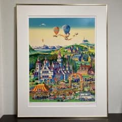 真作】ヒロ・ヤマガタ「フィニッシュライン」シルクスクリーン 直筆