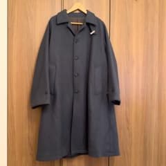 新春特別 URU TOKYO ウールメルトンバルマカーンコート ダークグレー