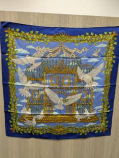 HERMES カレ90 スカーフ プレオウンド 1995年製 鳩 鳥かご - メルカリ