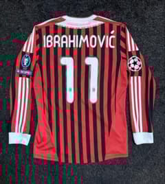 ACミラン 2011/2012 イブラヒモビッチ Mサイズ(日本サイズO) - メルカリ
