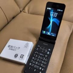 値下げ！ AQUOS NP 601SH ガラホ 予備未使用電池付 - メルカリ