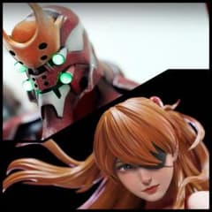 海外ガレージキット アスカ&エヴァ2号機 1/4スタチュー - メルカリ