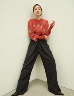 新品CLANE グレー スラックスパンツ田中みな実コラボ完売品 - メルカリ