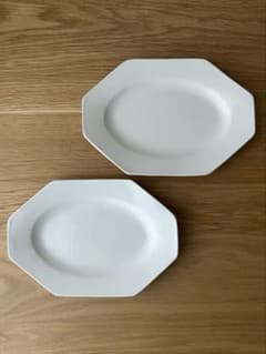 岡田直人 オクトゴナル プレート 八角 長皿 2枚セット - メルカリ