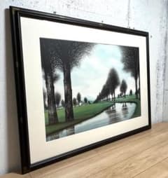 ジャック・デペルト「ブルアールのキャナル」リトグラフ 直筆サイン有