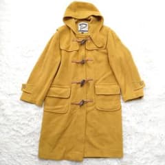 希少カラー PAZZO ダッフルコート ヘリンボーン マスタード ロング L