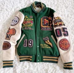 激レア200着限定品 champion U.S.A.スタジアムジャケット L - メルカリ