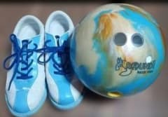 ROUND1 MAIZE DEER ボウリングボール シューズ 2点セット - メルカリ