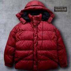 90s mont-bell 旧タグ フード付 ダウンジャケット ビッグシルエット