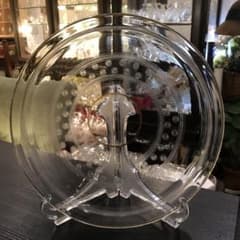 極稀少オールドバカラBACCARATエトワールEtoiles 大型トレイ☆金彩