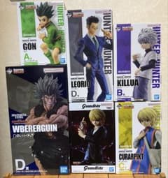 ハンターハンター一番くじ5種とGrandista-クラピカフィギュアセット