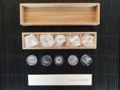 ☆期間限定セール☆ 江戸切子 箸置き 5個セット 桐箱入り 新品未使用品