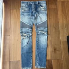 BALMAIN （バルマン）ダメージジーンズサイズ28 芸能人多数着用 - メルカリ