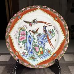行事うー特価』 中国廣彩 (廣州織金彩瓷) 花鳥 大皿 1枚 - メルカリ