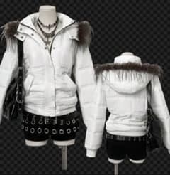 y2k 平成ギャル グランジ punk お兄系 ファーダウン - メルカリ