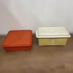 ☆激レア☆OLD タッパーウェア☆食品保存容器☆ブレット & スクエア