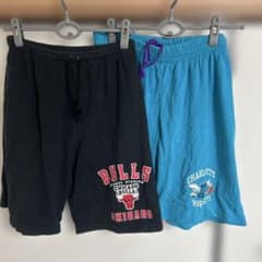 90年代 NBA シカゴブルズ シャーロットホーネッツのハーフパンツ2枚