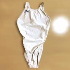 極美品 asics アシックス ハイドロCD 競泳水着 白アシ 廃盤 激レア